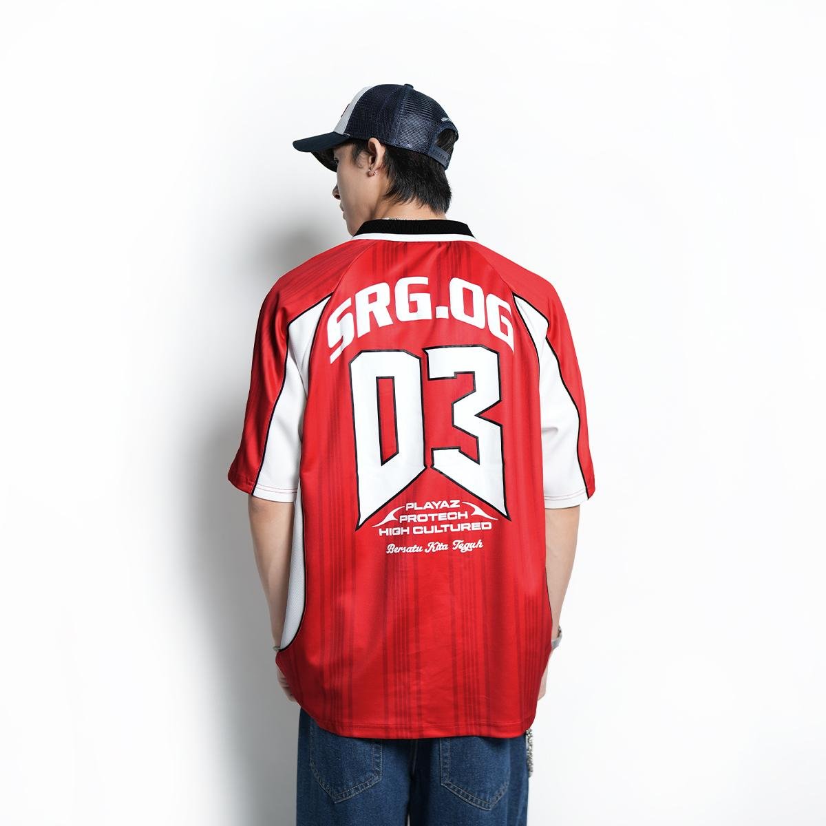 2025 SRG.OG JERSEY POLO TEE (RED) - Image 2