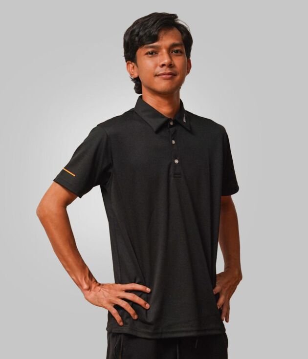 2026 SRG X MOVE ON POLO COLLAR SHIRT ( BLACK )