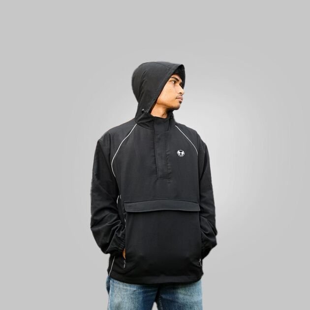 2025 SFC BASIC ANORAK WINDBREAKER BLACK