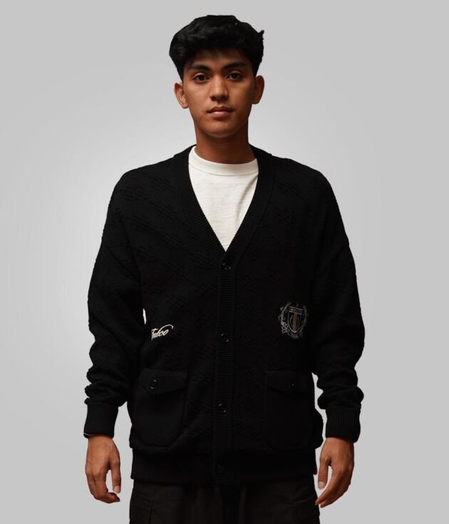 2026 TNTCO x SFC CARDIGAN BLACK