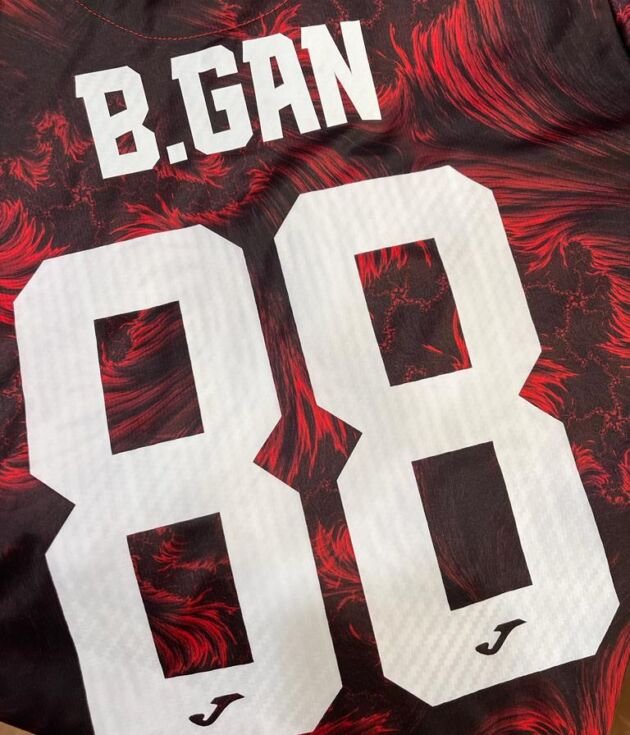 NAMESET DAN NUMBER FOR JERSEY SELANGOR FC